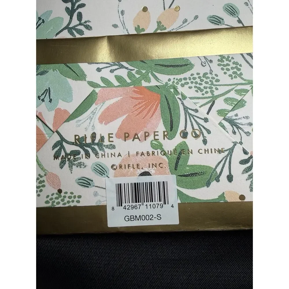 New Rifle Paper Co Wildflower Lot Of 5 1-Large 2-Medium 2-Small Flower Gift Bags